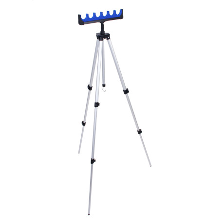 KAIDA Подставка тринога для 6 удилищ, алюминий