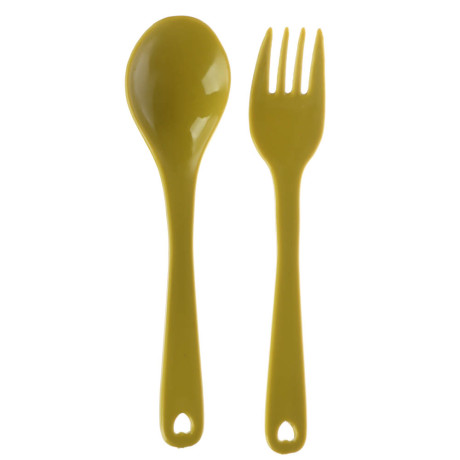 Ланчбокс с ложкой и вилкой "Медвежата", 350мл, полипропилен