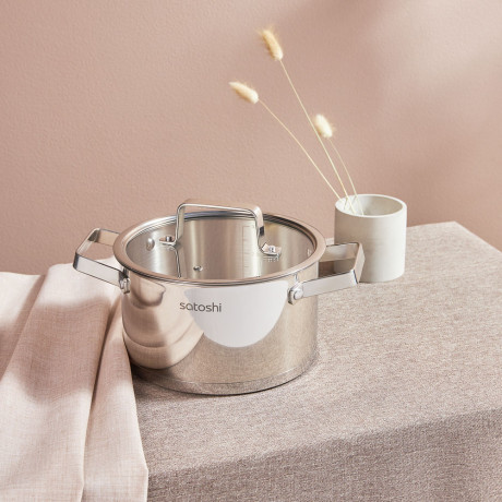 SATOSHI Шато Кастрюля 20х11,5см. 3,4л. со стекл. крышкой, индукция