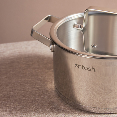 SATOSHI Шато Кастрюля 20х11,5см. 3,4л. со стекл. крышкой, индукция