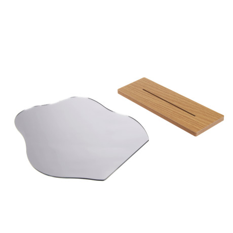 ЮНИLOOK Зеркало настольное, МДФ, пластик, 23,6x19,5x7см