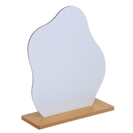 ЮНИLOOK Зеркало настольное, МДФ, пластик, 23,6x19,5x7см