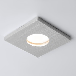 Elektrostandard св-к встр. 126 MR16 GU10 max 50W 84х84х27 IP44 серебряный a053363