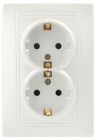 ЭРА Intro Plano роз. СУ, 2 мест. керамика, земля, 2X2P+E 16A, перламутр, 250В, IP20, 1-205-06 2786