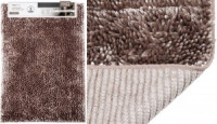 Коврик д/ванной 60*90см,микрофибра Лапша (шенилл) h ворса=3см, коричневый, Эйстри 75038 Master House