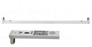 Ultraflash св-к св/д линейный под св/д лампу 1xT8 G13 9W лыжа 600мм IP20 LML-0410-11