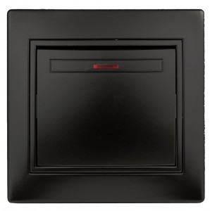 ЭРА Intro Plano выкл. СУ 1 кл. 10А инд. антрацит 1-102-05, 7317