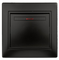 ЭРА Intro Plano выкл. СУ 1 кл. 10А инд. антрацит 1-102-05, 7317