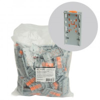 STEKKER Монтажный держатель на DIN-рейку д/блочных зажимов (вертик.уст.) серый LD580-PTFIX-H1 49756