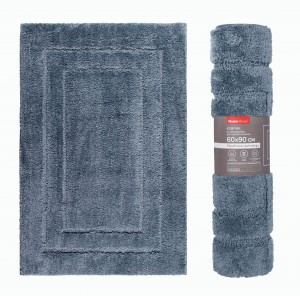 Коврик д/ванной 60*90см, микрофибра h ворса=1,8см, синий, ЭЙВИНД, 75490 Master House