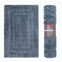 Коврик д/ванной 60*90см, микрофибра h ворса=1,8см, синий, ЭЙВИНД, 75490 Master House