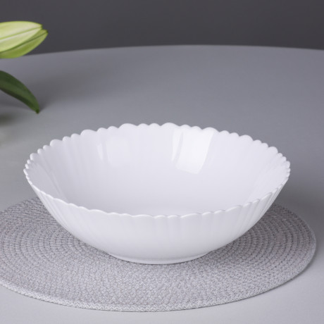 MILLIMI Бьянко Плюс Салатник, опаловое стекло, 23см, 1500мл