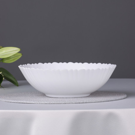 MILLIMI Бьянко Плюс Салатник, опаловое стекло, 23см, 1500мл