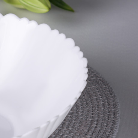 MILLIMI Бьянко Плюс Салатник, опаловое стекло, 23см, 1500мл