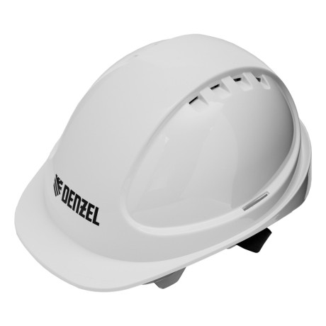 Каска защитная ударопр.«Форвард» (К-05)ABS/PC,комплект со встроен.очк.ОЧК-05 Форвард,белая Denzel