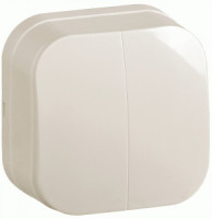 IEK GLORY выкл. ОУ 2 кл. 10А ВС20-2-0-ХК кремовый (бежевый) EVH20-K33-10