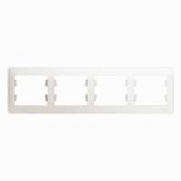 Systeme Electric GLOSSA рамка СУ 4 мест. перламутр (горизонт.) GSL000604 (5!)