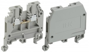 IEK зажим наборный ЗНИ-2,5мм2 (JXB24А) серый