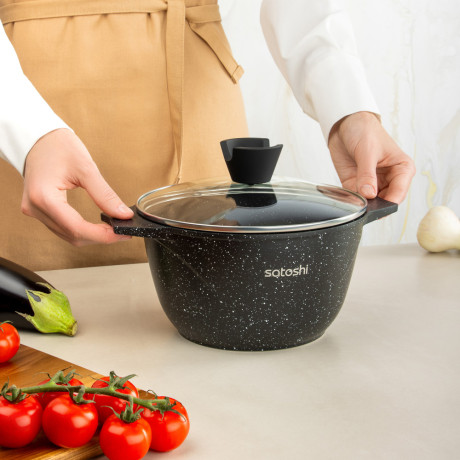 SATOSHI Монфор Казан 20х11,5см, 2,7л, литой алюминий, индукция