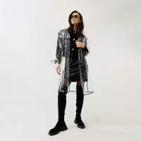 INBLOOM Дождевик прозрачный с окантовкой 100х62см, 130мкм, EVA