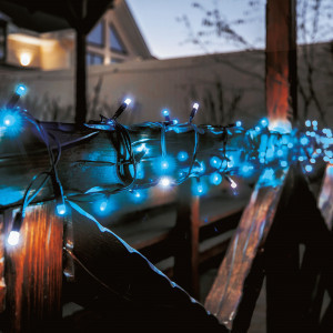 Гирлянда-нить св/д мерцание, 10м 120 LED провод черный ULD-S1000-120/TBK BLUE-WHITE IP67 Uniel