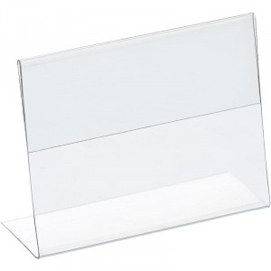 Ценникодержатель настольный для ценника 80х60, ПЭТ, 20 шт./уп. 416137