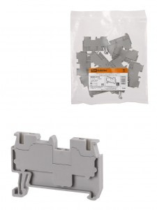TDM Зажим клеммн. безвинтовой ЗКБ 1,5 мм2 17,5А серый (Ph-C PT 1,5/S) SQ0822-0159