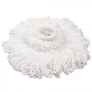 Насадка МОП д/швабры самоотжимной скручивающейся, микрофибра, ворс 30 см, ЛАЙМА "Бюджет", 603601