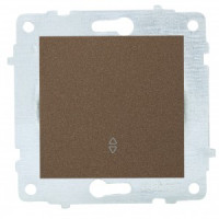 OVIVO мех. выкл. СУ 1 кл. 10А (проходной) мокка (ко всем рамкам) 600-000219-209