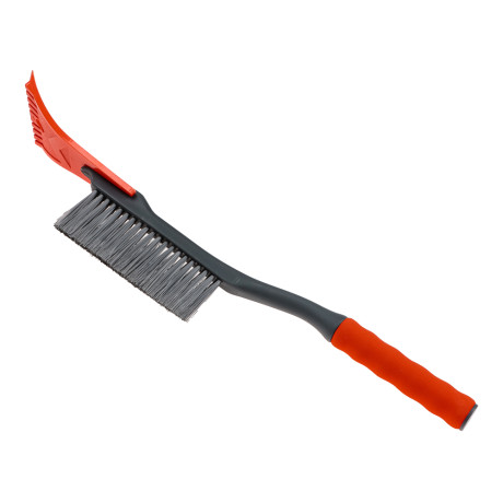 ЕРМАК Щетка для уборки снега с распушенной щетиной+скребок, 53x10см