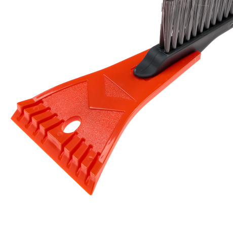 ЕРМАК Щетка для уборки снега с распушенной щетиной+скребок, 53x10см