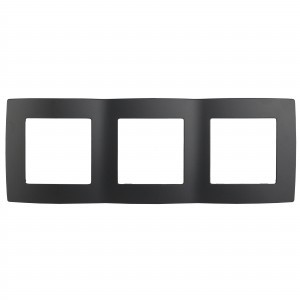 ЭРА 12 рамка СУ 3 мест. антрацит, 12-5003-05 2251