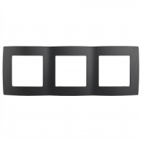 ЭРА 12 рамка СУ 3 мест. антрацит, 12-5003-05 2251