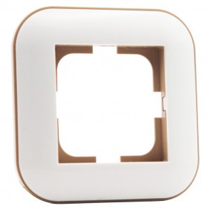 OVIVO Рамка СУ 1 мест. LOFT, белый/крафт, 404-010006-096