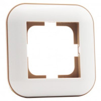 OVIVO Рамка СУ 1 мест. LOFT, белый/крафт, 404-010006-096