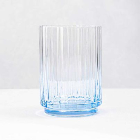 Стакан с цветным дном тм MILLIMI Аква, 400мл, стекло