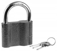 Замок STAYER &quot;MASTER&quot; навесной, металлический корпус, с закаленной дужкой, в коробке, 80мм