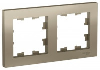 Systeme Electric AtlasDesign рамка СУ 2 мест. шампань ATN000502 (10!)