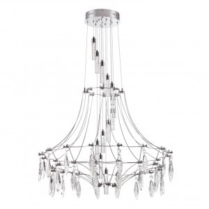 ODEON LIGHT 6699/51L CLASSIC ODL_EX25 81 Люстра хром/хрусталь IP20 LED 51W 4000K FLAMENCO