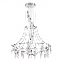 ODEON LIGHT 6699/51L CLASSIC ODL_EX25 81 Люстра хром/хрусталь IP20 LED 51W 4000K FLAMENCO