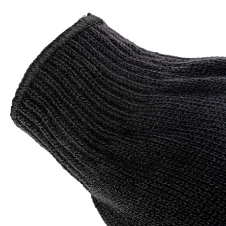 Перчатки трикотажные, акрил, ПВХ гель, "Протектор", черны, оверлок Сибртех