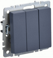 IEK BRITE мех. выкл. СУ 3 кл. 10А ВС10-3-0-БрМ маренго BR-V30-0-10-K35