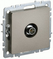 IEK BRITE мех. роз. СУ TV оконечная РТВ11-0-БрШ, шампань BR-A10-O-K37