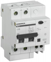 IEK GENERICA дифф.автоматический выкл. АД12 2Р 25А 300мА  MAD15-2-025-C-300