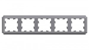 Systeme Electric AtlasDesign ANTIQUE рамка СУ 5 мест. СТАЛЬ ATN100905 (5!)