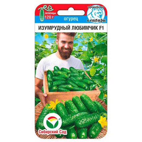 Огурец Изумрудный любимчик СибСад Ц
