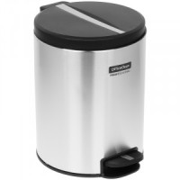 Ведро-контейнер д/мусора (урна) ORIGINAL 5л, нерж.сталь/пластик,хром 329043 OfficeClean Professional