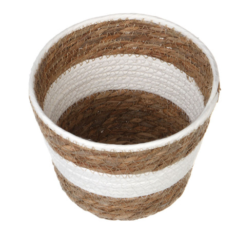 Кашпо плетеное тм INBLOOM, 17х12х14см, бумажный жгут