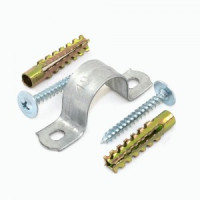 Комп.для креп ОКЛ с исп. с-за, дюбеля и скобы СМД d16-17 (100шт в уп, цена за уп)Промрукав PR08.5002