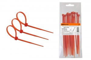 TDM хомут 4,8х400мм нейлон, красный (уп. 25шт., цена за уп.) (20!) SQ0515-0356